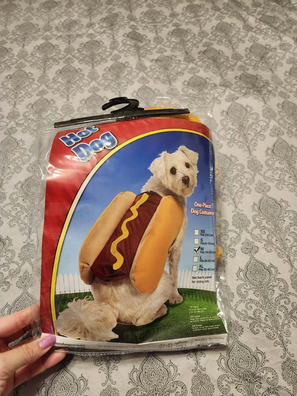 Rasta Imposta Hot Dog Dog Costume Medium
